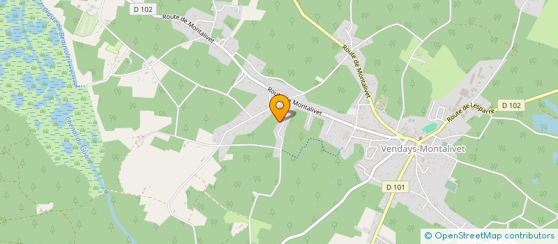 localisation de l'entreprise MCTP à VENDAYS-MONTALIVET