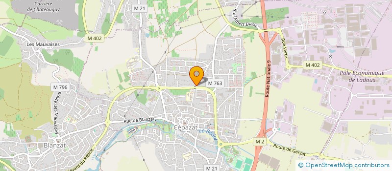 localisation de l'entreprise MCTP  CEBAZAT