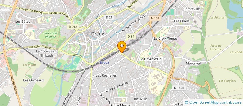 localisation de l'entreprise MCU BATIMENT à DREUX