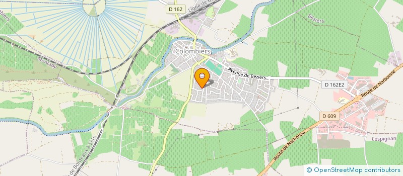 localisation de l'entreprise MCV à COLOMBIERS