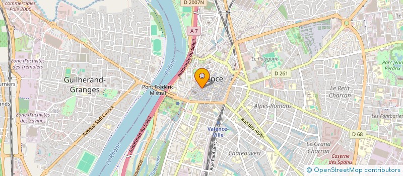 localisation de l'entreprise MCV à VALENCE