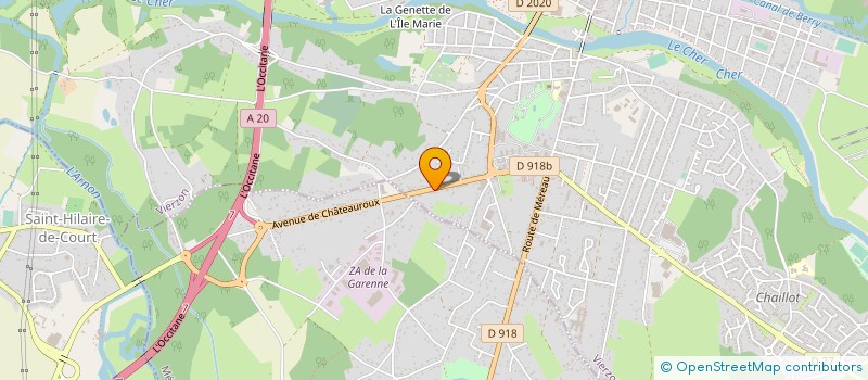 localisation de l'entreprise MCV AUTO à VIERZON