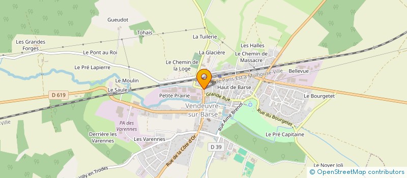 localisation de l'entreprise MCV-AUTOS à VENDEUVRE-SUR-BARSE