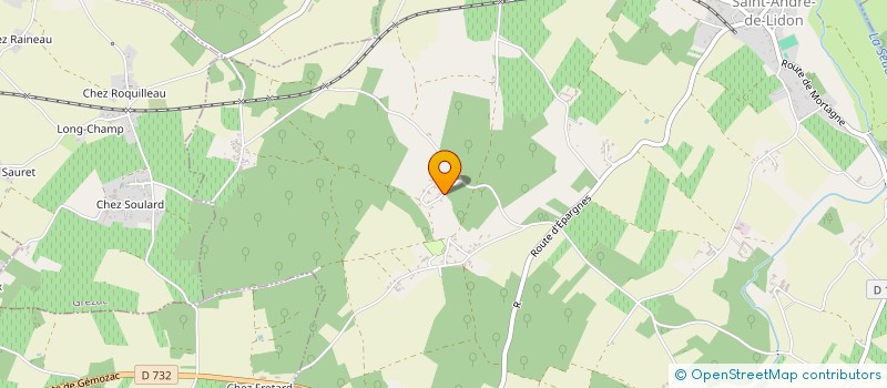 localisation de l'entreprise MCV IMMO  SAINT-ANDRE-DE-LIDON