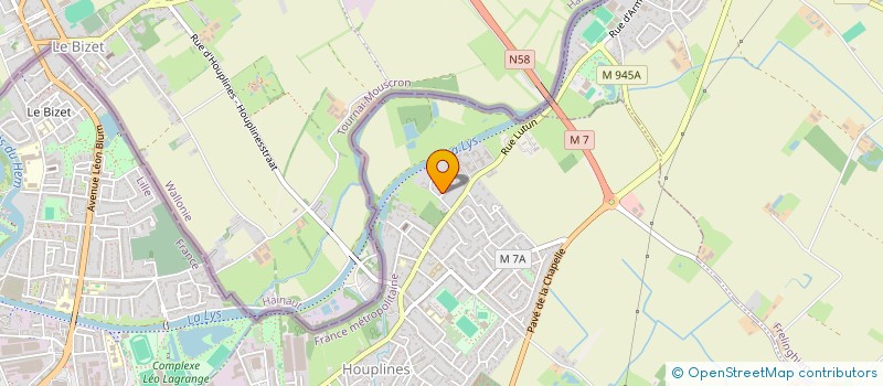 localisation de l'entreprise MCVV MONCEAU  HOUPLINES