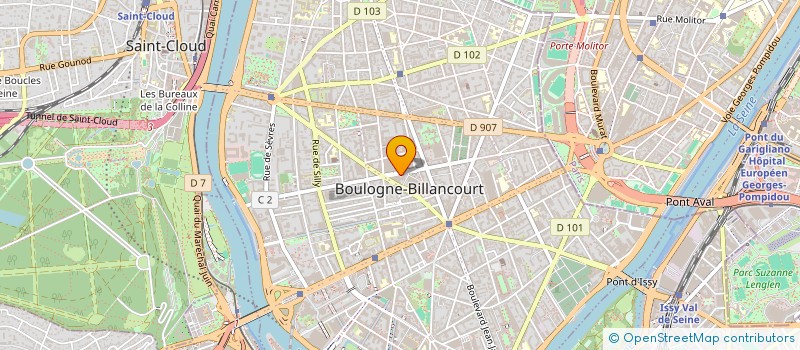 localisation de l'entreprise MCWB ASSOCIES à BOULOGNE-BILLANCOURT