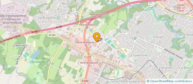 localisation de l'entreprise MCX CREATION à ORVAULT