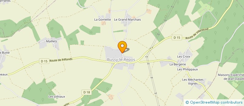localisation de l'entreprise MD 10  BUSSY-LE-REPOS
