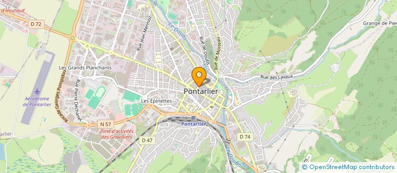 localisation de l'entreprise MD à PONTARLIER