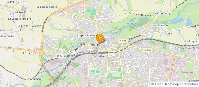 localisation de l'entreprise MD  VITRE