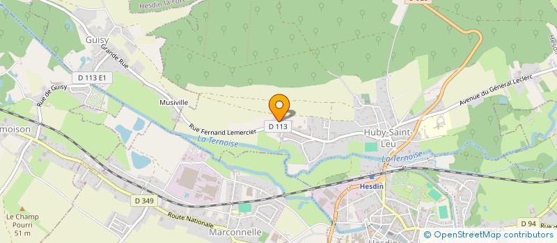 localisation de l'entreprise MD  HESDIN-LA-FORET