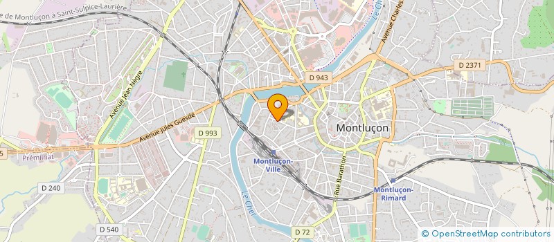 localisation de l'entreprise MD AGENCEMENT à MONTLUCON