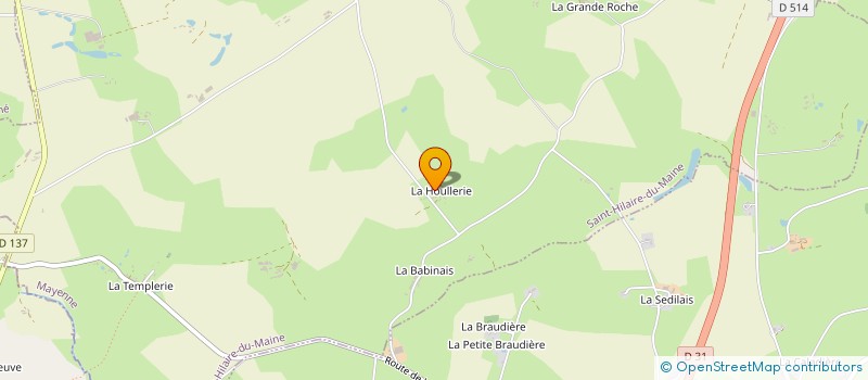 localisation de l'entreprise MD AMENAGEMENTS à SAINT-HILAIRE-DU-MAINE