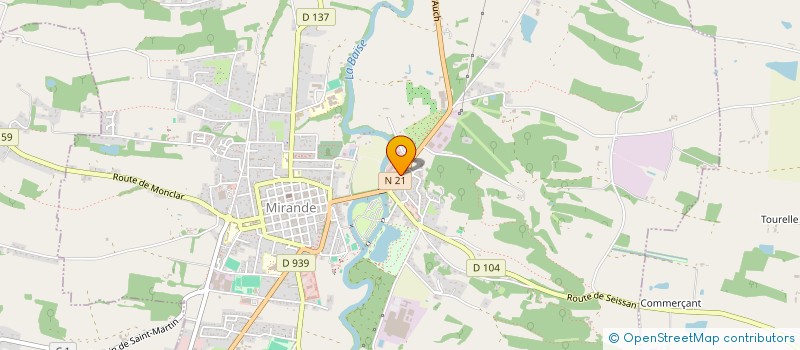 localisation de l'entreprise MD AUTO  MIRANDE