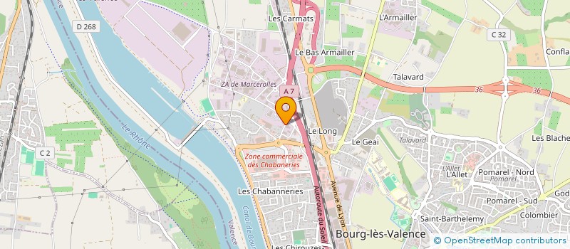 localisation de l'entreprise MD AUTO à BOURG-LES-VALENCE