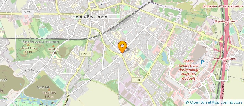 localisation de l'entreprise MD AUTOMOBILES à HENIN-BEAUMONT