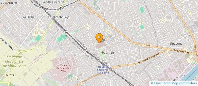 localisation de l'entreprise MD BAT à HOUILLES