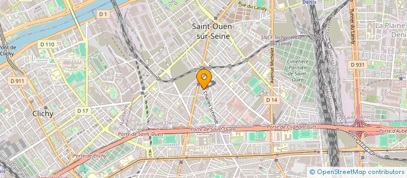 localisation de l'entreprise MD BATIMENT à SAINT-OUEN-SUR-SEINE
