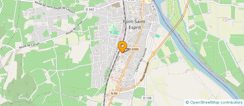 localisation de l'entreprise MD BATIMENT à PONT-SAINT-ESPRIT