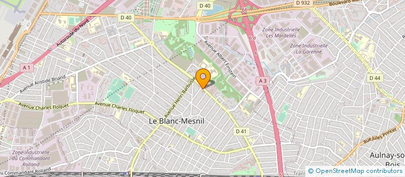 localisation de l'entreprise MD BATIMENT à LE BLANC-MESNIL