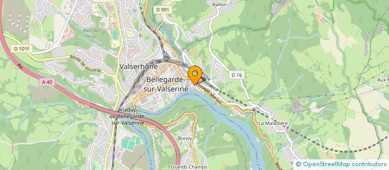 localisation de l'entreprise MD BATIMENT à VALSERHONE