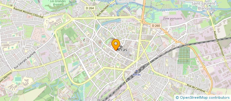 localisation de l'entreprise MD BIEN ETRE à ARRAS
