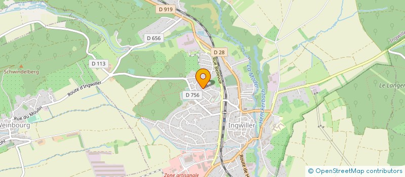 localisation de l'entreprise MD CARS  INGWILLER