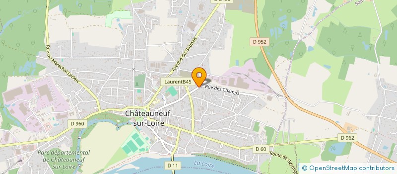 localisation de l'entreprise MD CHARIOT à CHATEAUNEUF-SUR-LOIRE