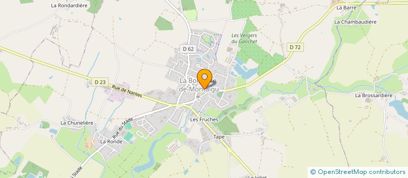 localisation de l'entreprise MD COIFFURE  LA BOISSIERE-DE-MONTAIGU