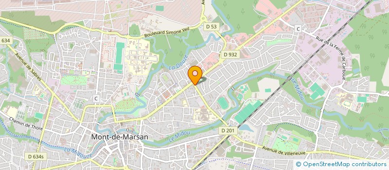 localisation de l'entreprise MD COMMUNICATION  MONT-DE-MARSAN