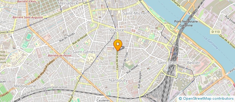 localisation de l'entreprise MD COMMUNICATION à BORDEAUX