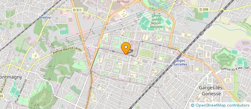 localisation de l'entreprise MD CONCEPT à SARCELLES
