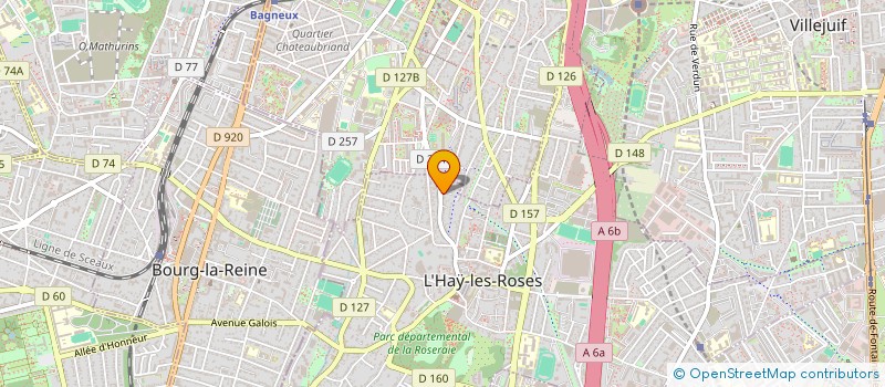 localisation de l'entreprise MD CONSTRUCTION  L'HAY-LES-ROSES