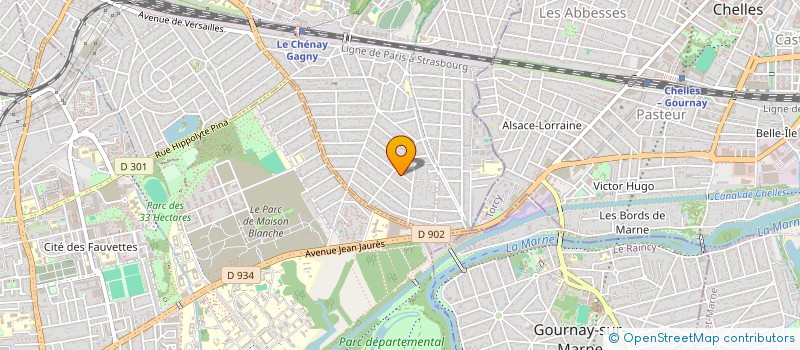 localisation de l'entreprise MD CONSTRUCTION à GAGNY