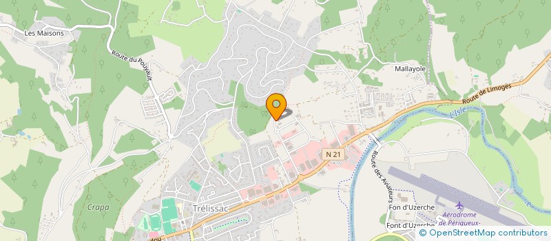 localisation de l'entreprise MD CONSTRUCTIONS à TRELISSAC