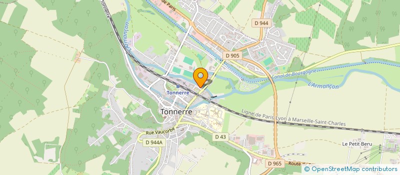 localisation de l'entreprise MD COUVERTURE à TONNERRE