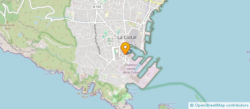 localisation de l'entreprise MD CREATION à LA CIOTAT
