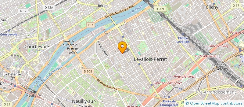 localisation de l'entreprise MD DANTON C105 à LEVALLOIS-PERRET
