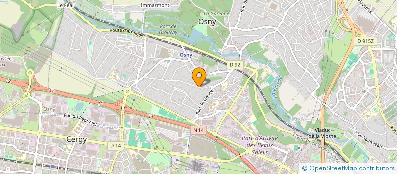 localisation de l'entreprise MD DEMENAGEMENT à OSNY