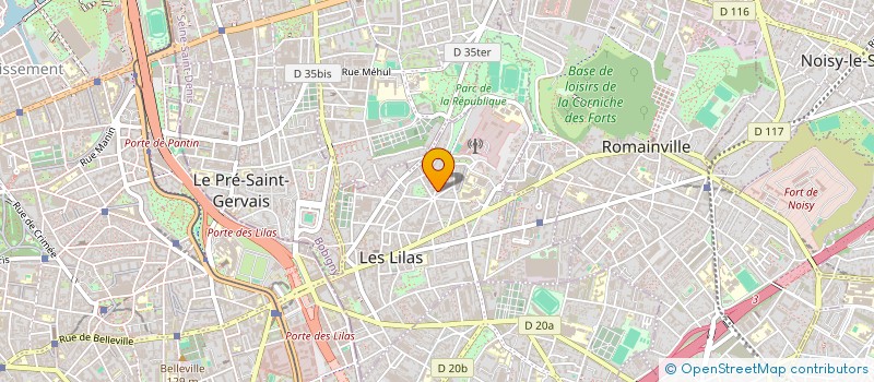 localisation de l'entreprise MD DEVELOPPEMENT RENOVATION  LES LILAS