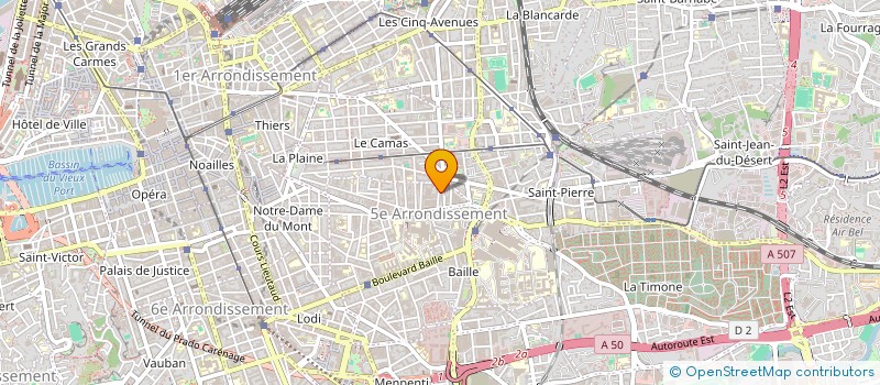 localisation de l'entreprise MD DIFFUSION à MARSEILLE