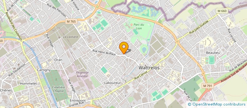 localisation de l'entreprise MD DIFFUSION à WATTRELOS