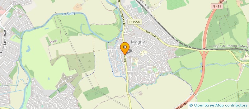 localisation de l'entreprise MD DIFFUSION  METZ