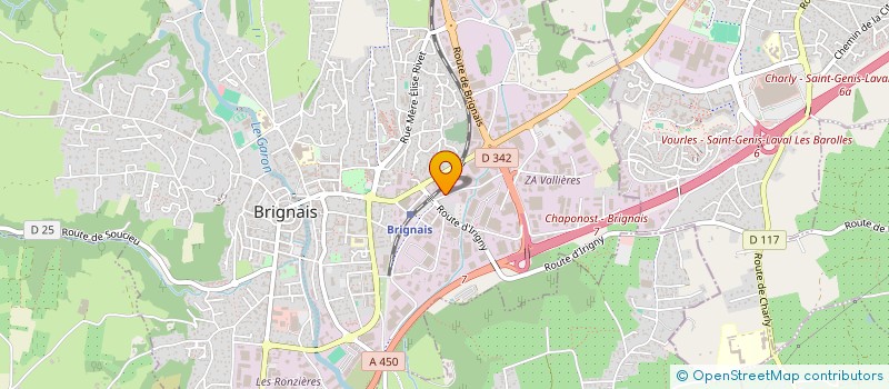 localisation de l'entreprise MD EAU à BRIGNAIS