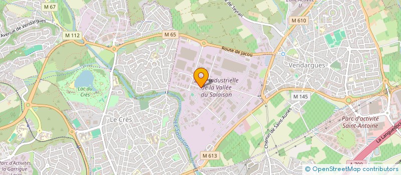 localisation de l'entreprise MD ECHAFAUDAGE à VENDARGUES