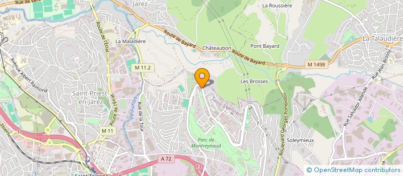 localisation de l'entreprise MD-ECOBAT à SAINT-ETIENNE