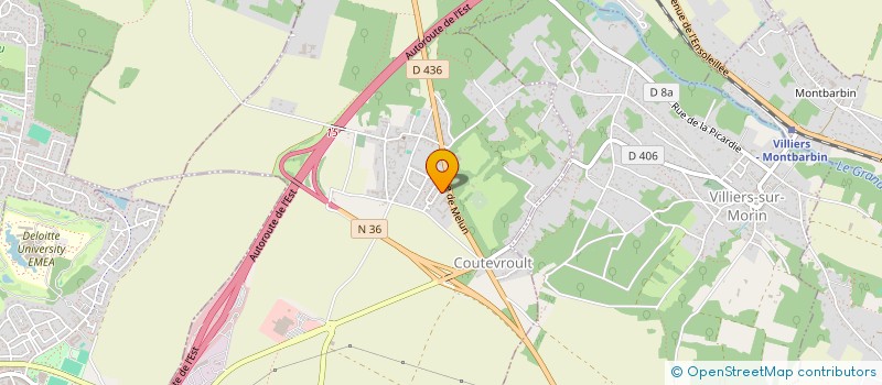 localisation de l'entreprise MD - ECOM  COUTEVROULT