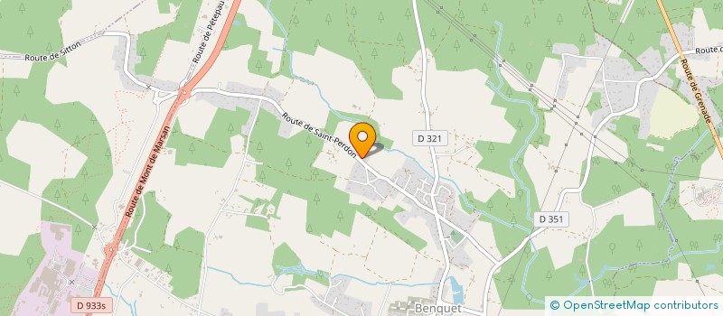 localisation de l'entreprise MD ELEC 40  BENQUET