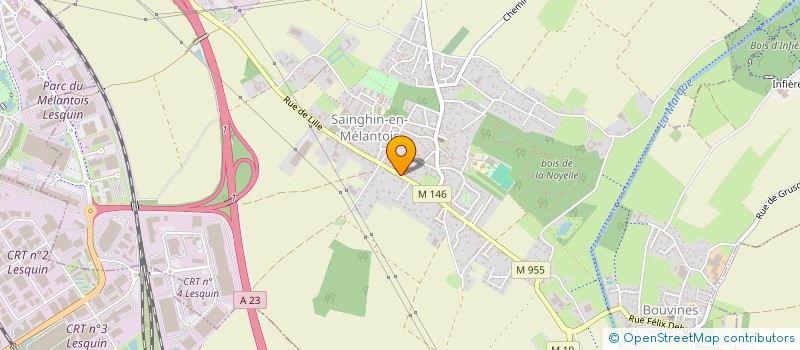 localisation de l'entreprise MD ELEC à SAINGHIN-EN-MELANTOIS