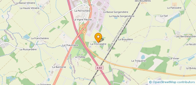 localisation de l'entreprise MD ELECTRICITE à MONTAIGU-VENDEE